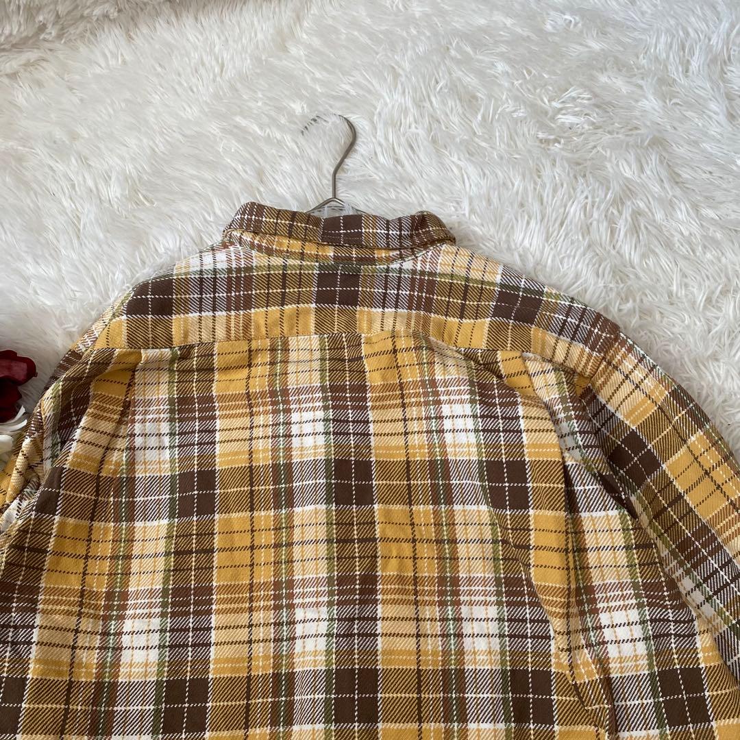 美品【King Kole/キングコール】柄長袖ネルシャツ(L)100%コットン