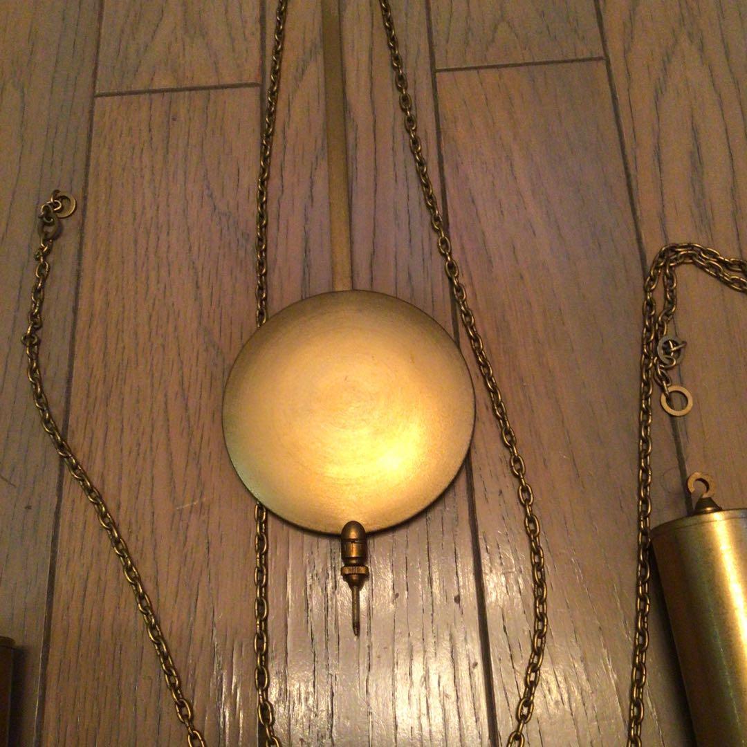 ドイツ製　キンツレ　分銅式アンティーク壁掛け振子時計　ジャンク品