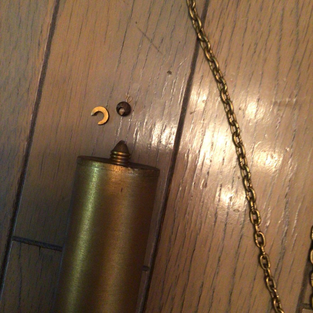 ドイツ製　キンツレ　分銅式アンティーク壁掛け振子時計　ジャンク品