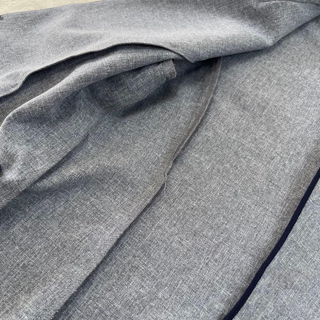 INDIVI インディヴィ　セットアップ　ノーカラー　パンツ　スーツ　38