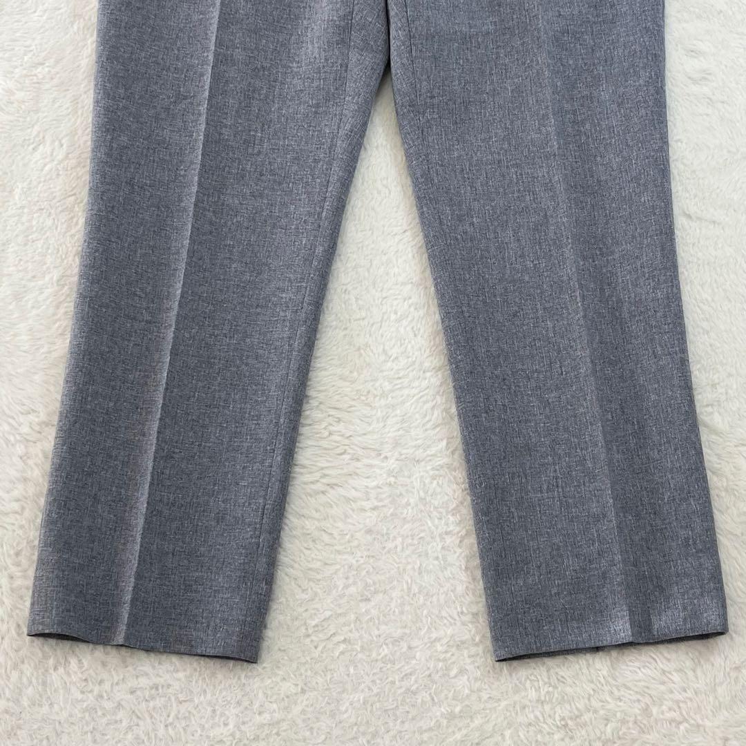 INDIVI インディヴィ　セットアップ　ノーカラー　パンツ　スーツ　38