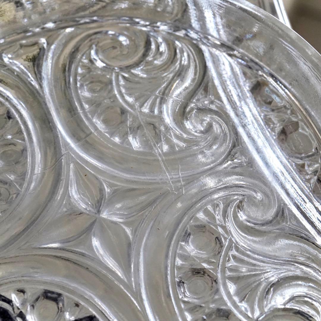 オールドバカラ ディアマン・ピエーリー プレート/トレイ/花器/花瓶★レア★高級