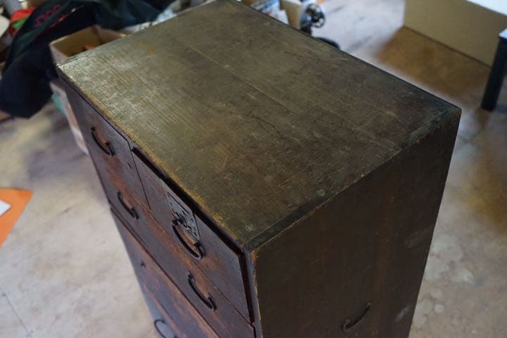 木製の箪笥 棚 古民具