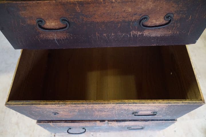 木製の箪笥 棚 古民具