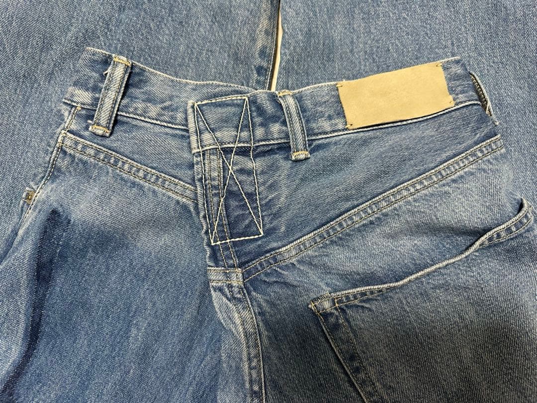 STUNNING LURE KURO iro クロスワイドデニムパンツ