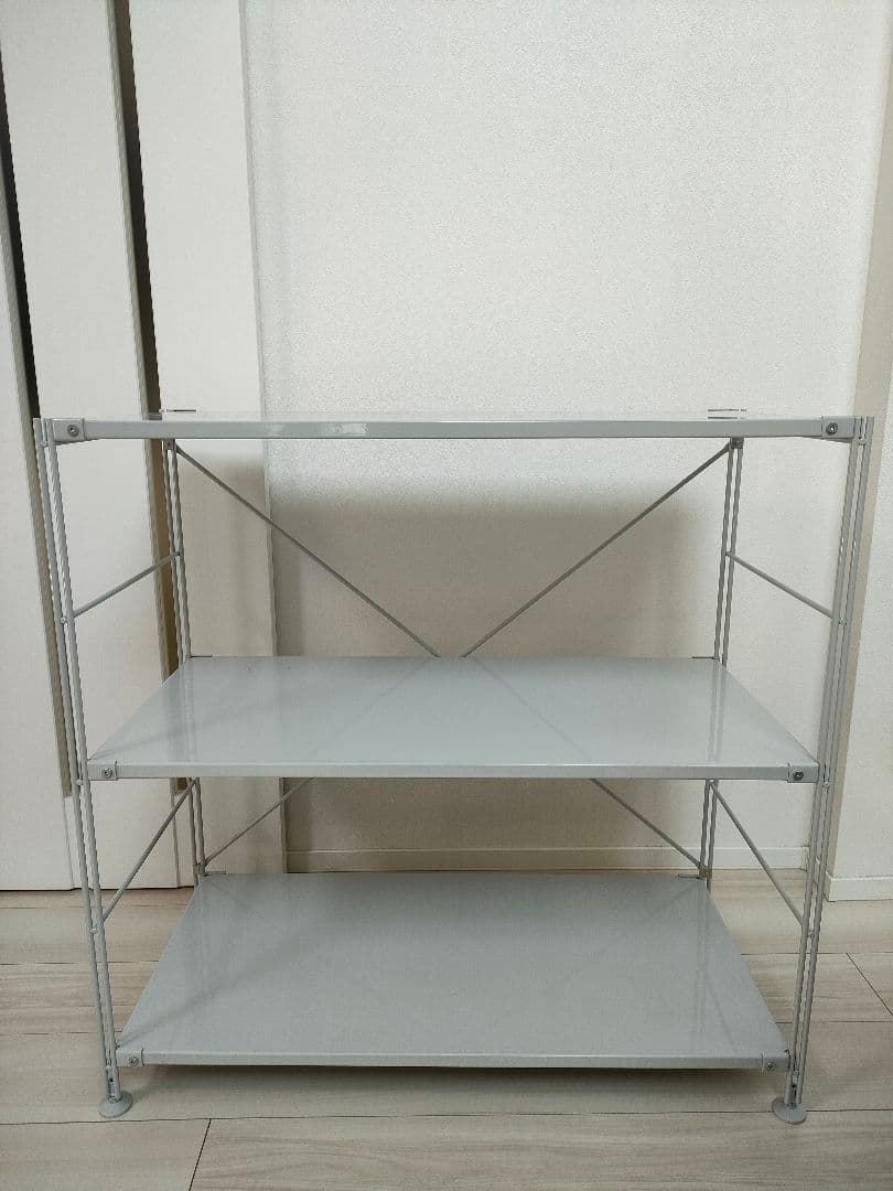 スチールユニットシェルフ ワイド 小 グレー