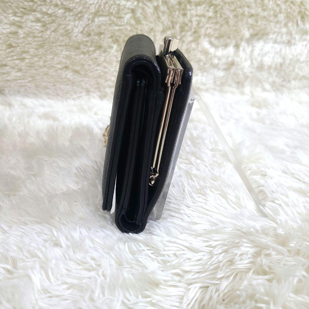 ヴィヴィアンウエストウッド 三つ折り財布 がま口 レザー オーブ ブラック