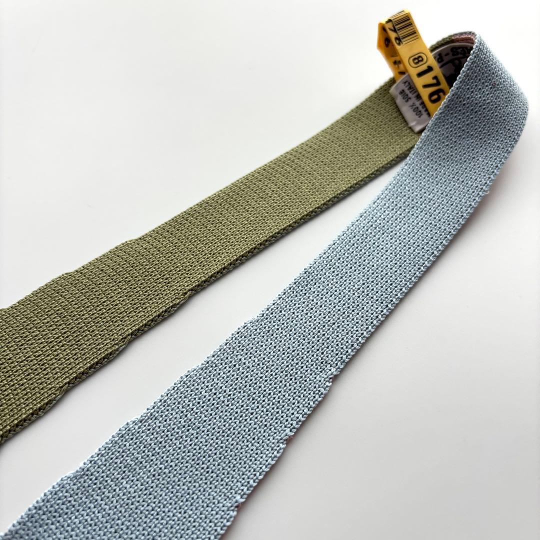 ꧁極美品꧂ エルメス ネクタイ ニットタイ キャトルタン リバーシブル 4way