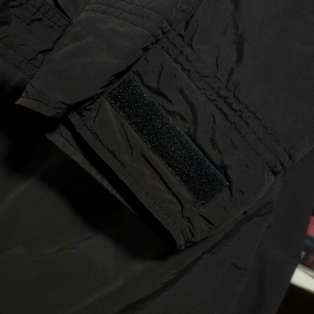 90s　Eddie Bauer　ブラックシェル　モンスターパーカー　ドローコード