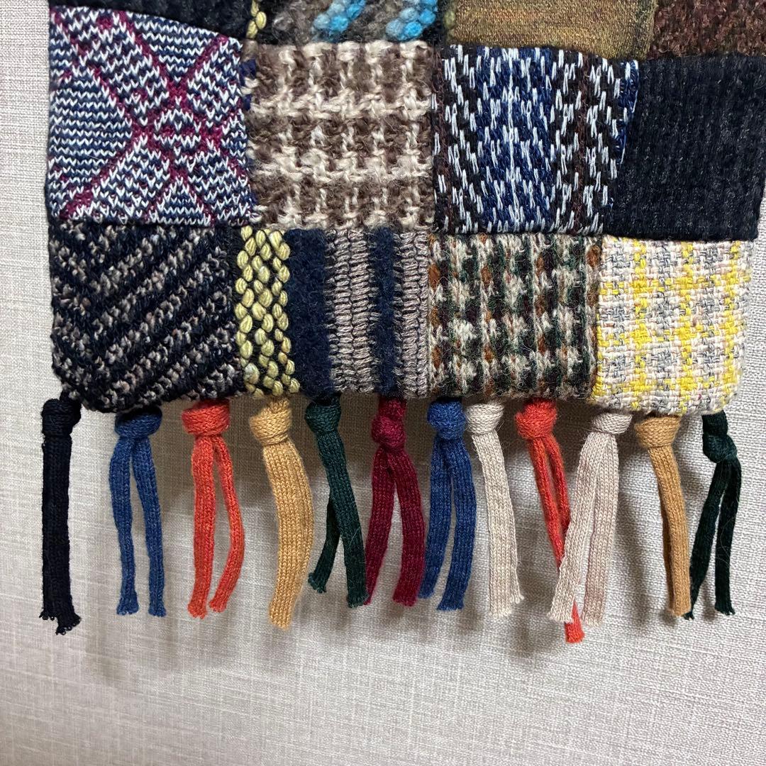 [新品] 45rpm 45R つぎはぎマフラー　パッチワーク