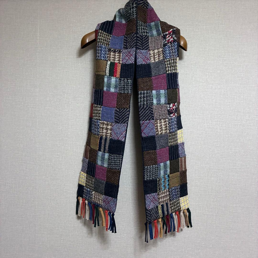 [新品] 45rpm 45R つぎはぎマフラー　パッチワーク