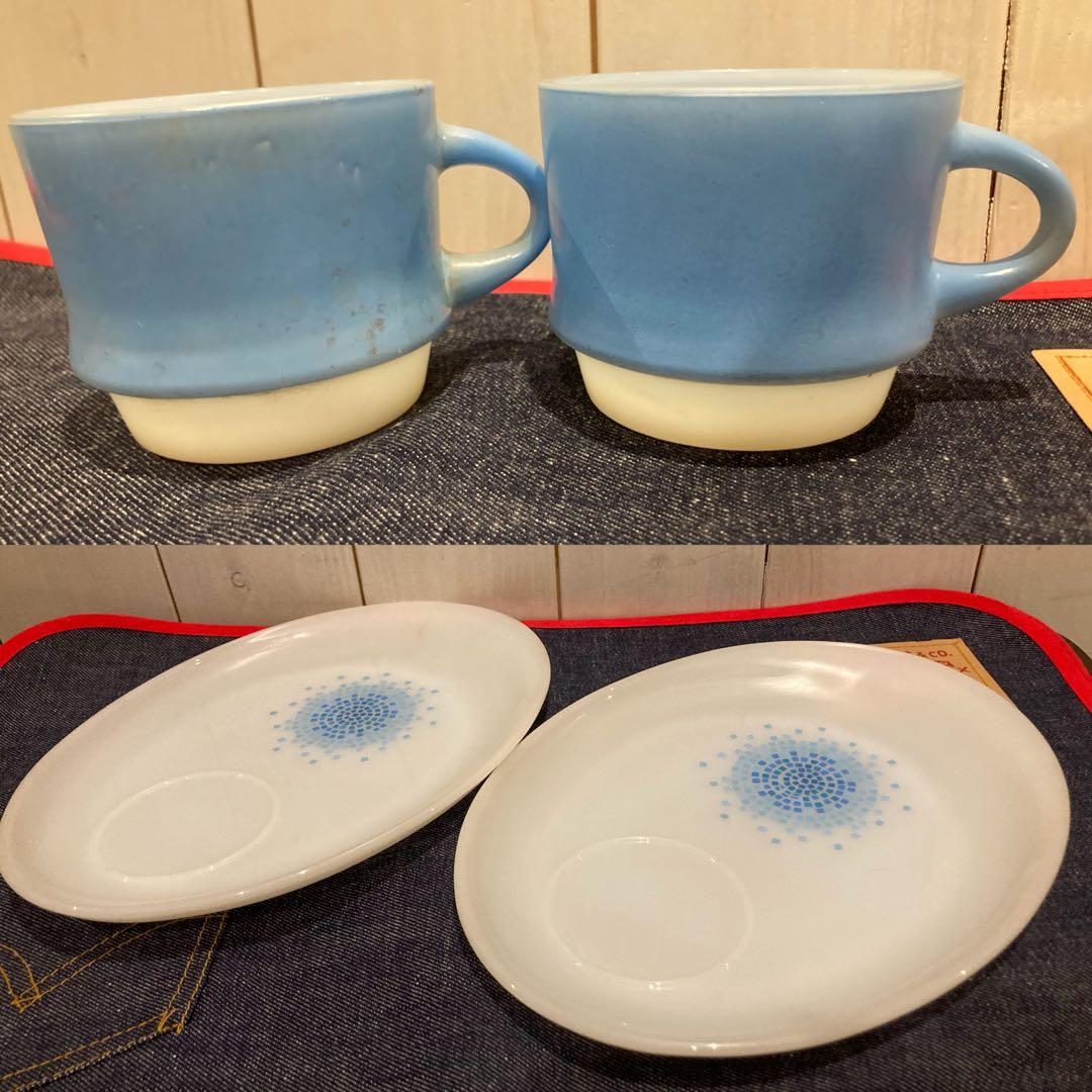 ファイヤーキング お皿 食器Fire-king 2点セット