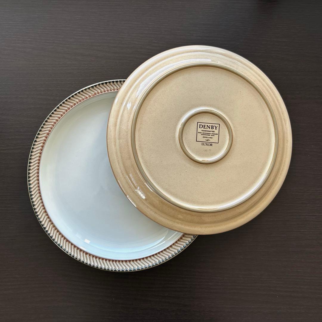 【稀少】 【廃番】 DENBY LUXOR プレート　直径26cm 2枚