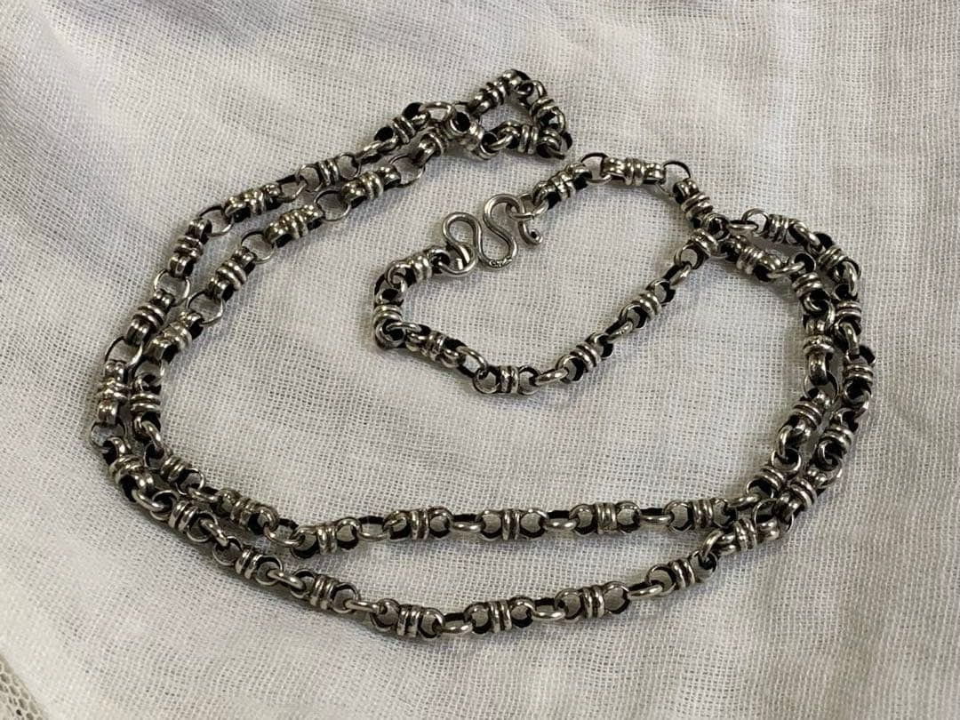 ヴィンテージ シルバー チェーン ネックレス SILVER 925