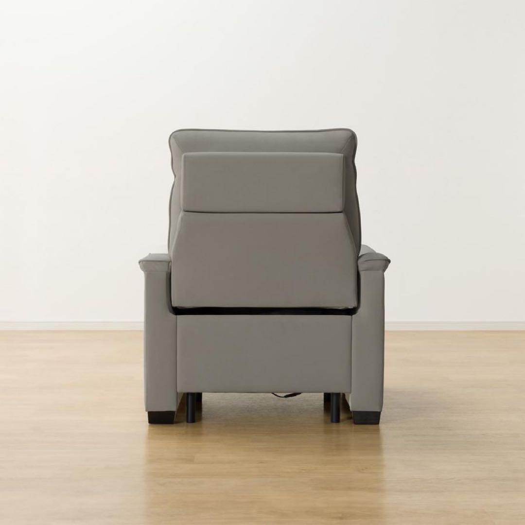 ニトリ　合成皮革 1人用電動リクライニングソファ(Nビリーバ3 Nシールド GY