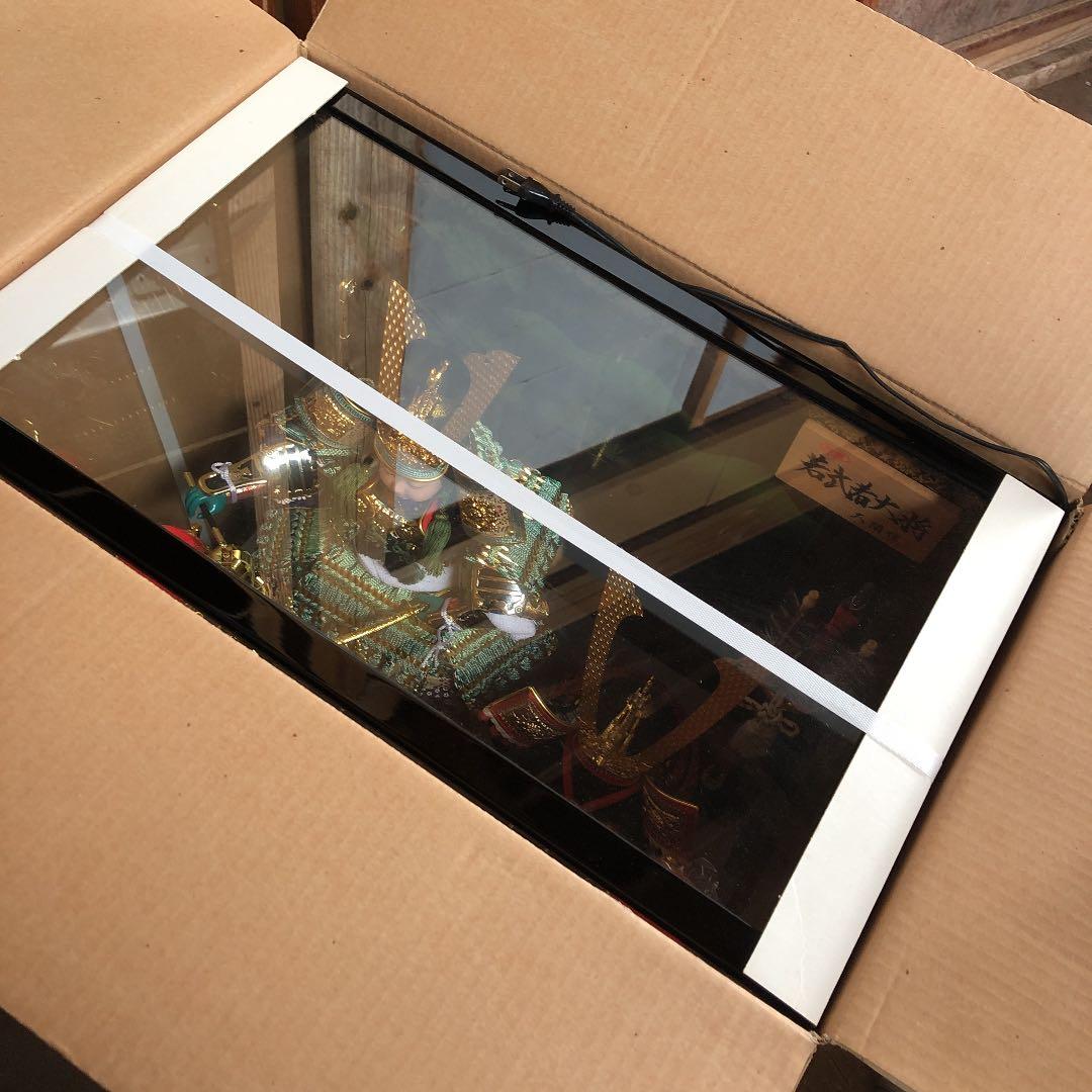 若武者大将五月人形ガラスケース入り