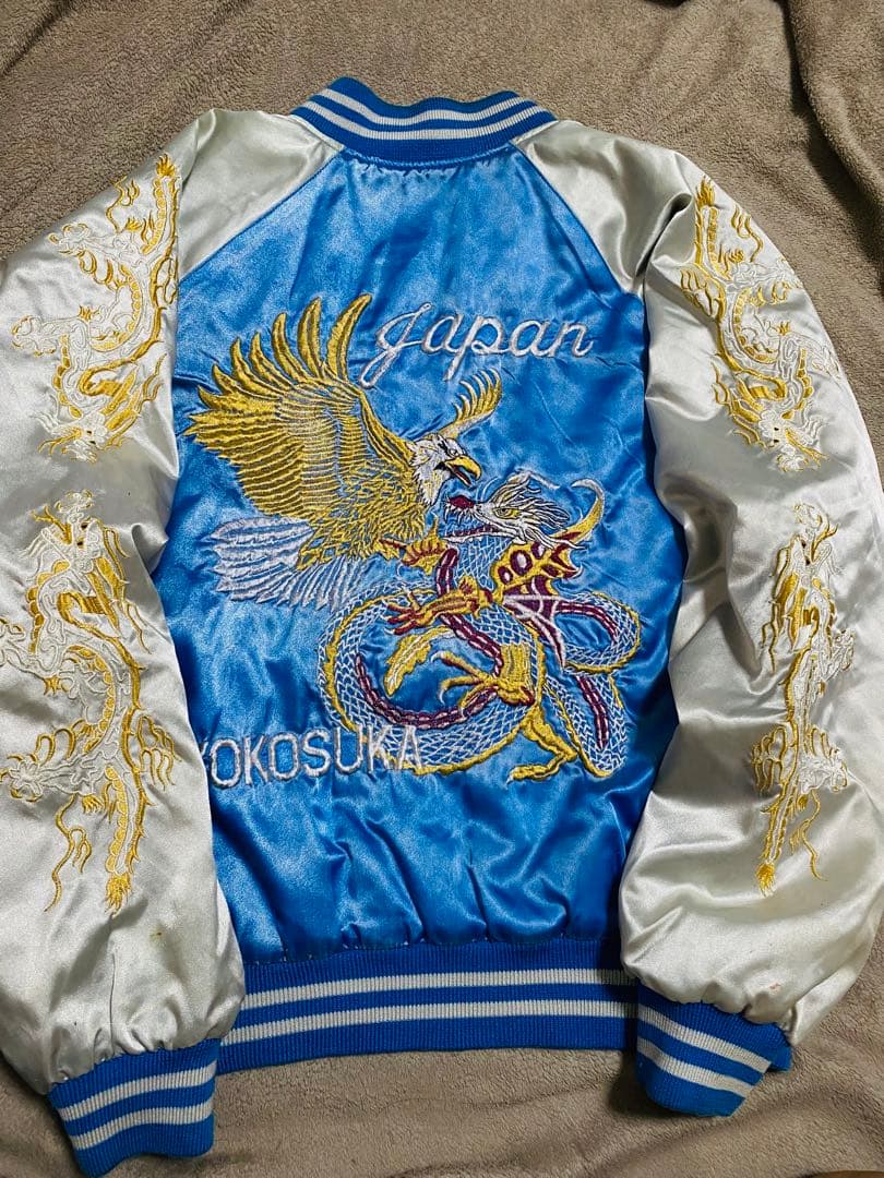 JUNGLE STORM 日本 スカジャン unisex サテン vintage