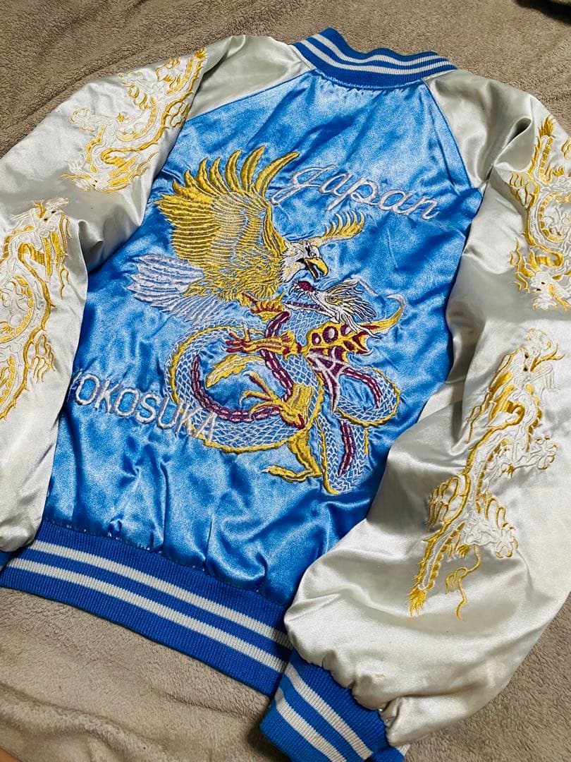 JUNGLE STORM 日本 スカジャン unisex サテン vintage