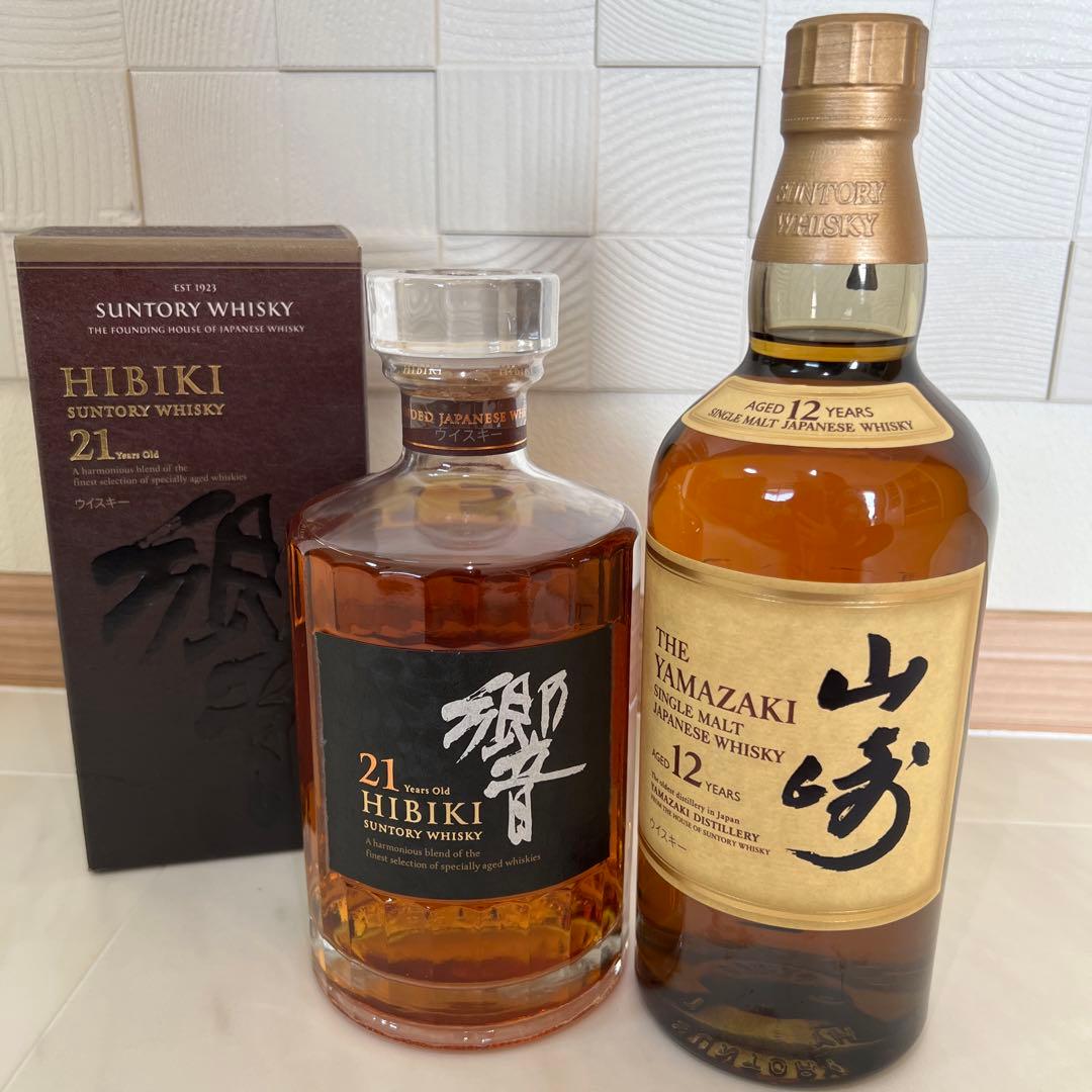 サントリー ウイスキー　響21年 700ml 山崎12年　700ml