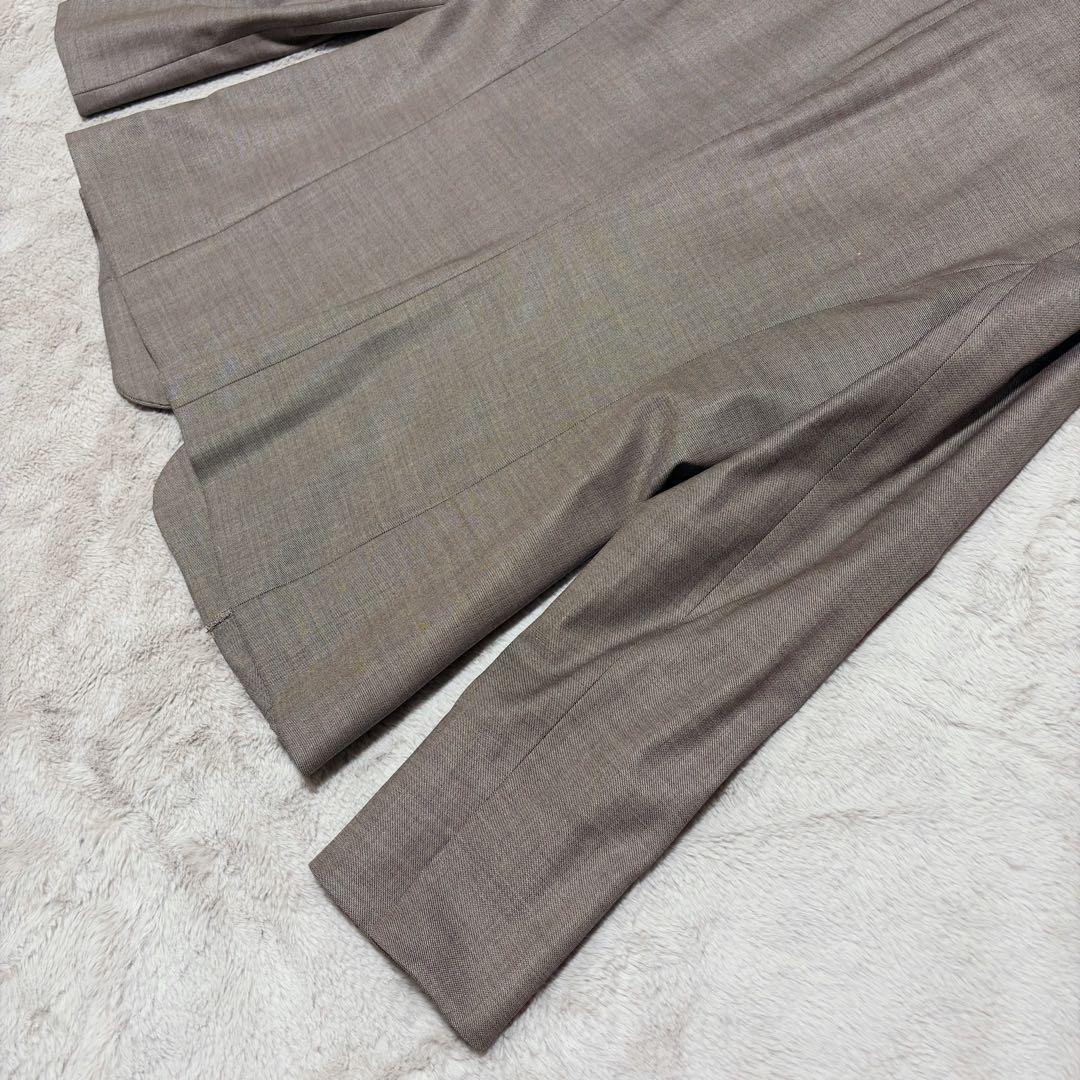 未使用 レリアン ロロピアーナ パンツスーツ 11号 シルク ベージュ 上下 L