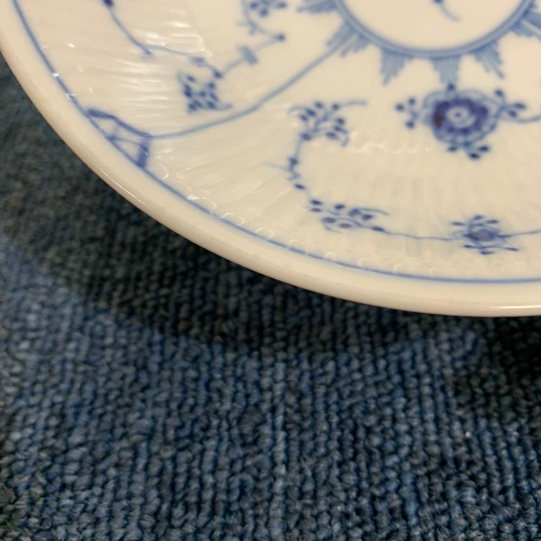 7 ロイヤルコペンハーゲン ブルーフルーテッドプレイン ボウル　15.5センチ