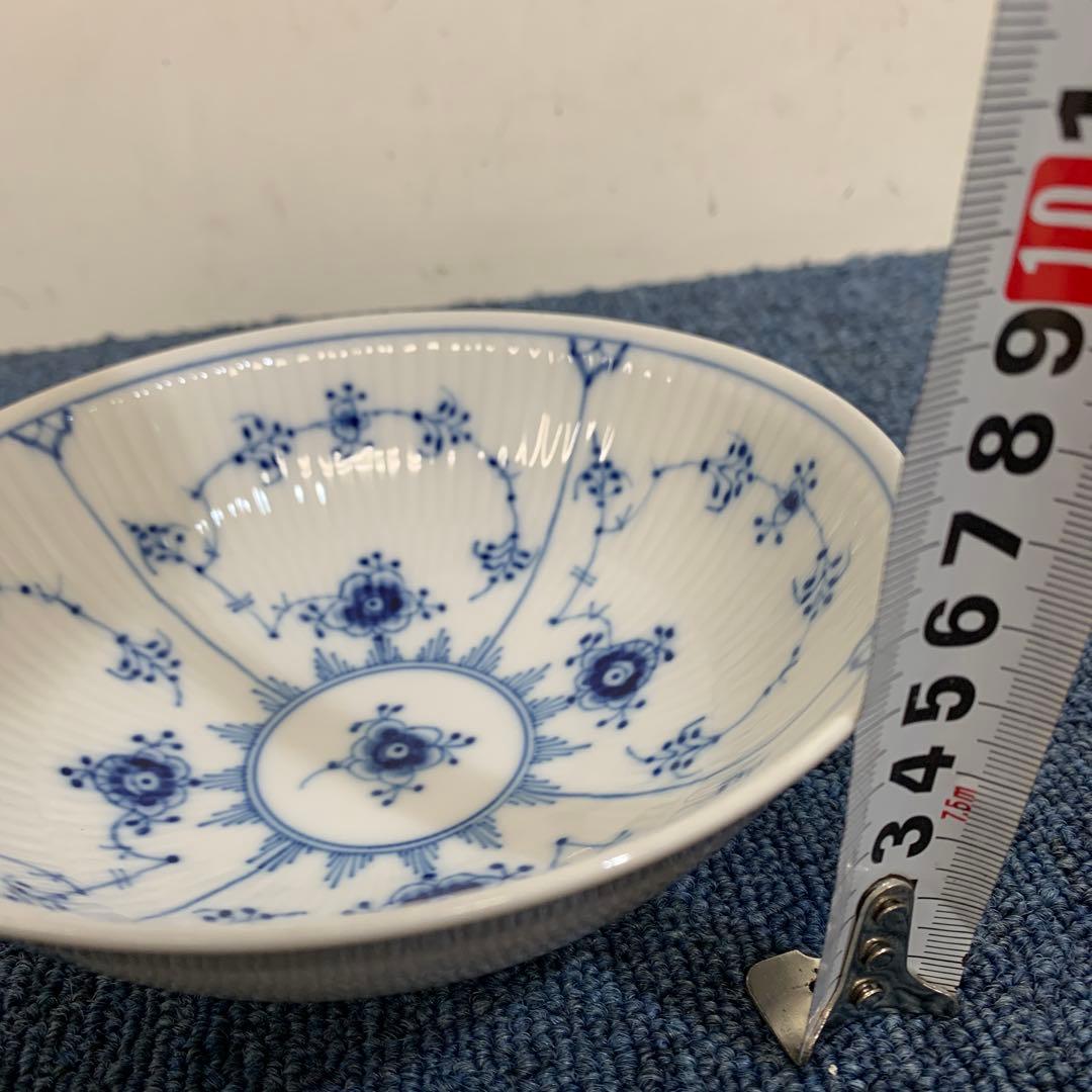 7 ロイヤルコペンハーゲン ブルーフルーテッドプレイン ボウル　15.5センチ