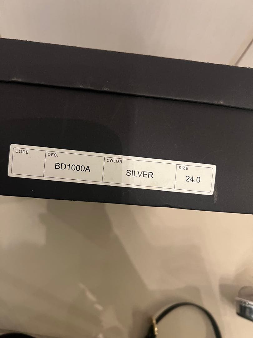 ベストボディジャパン公式ヒール24cm クリアストラップシルバー ⭐️再々々値下⭐️