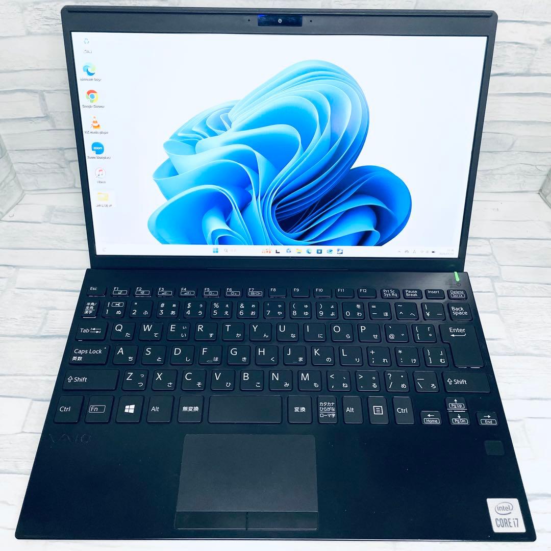 【美品】vaioノートPC 第10世代i7オフィス付 バッテリー良好 16GB