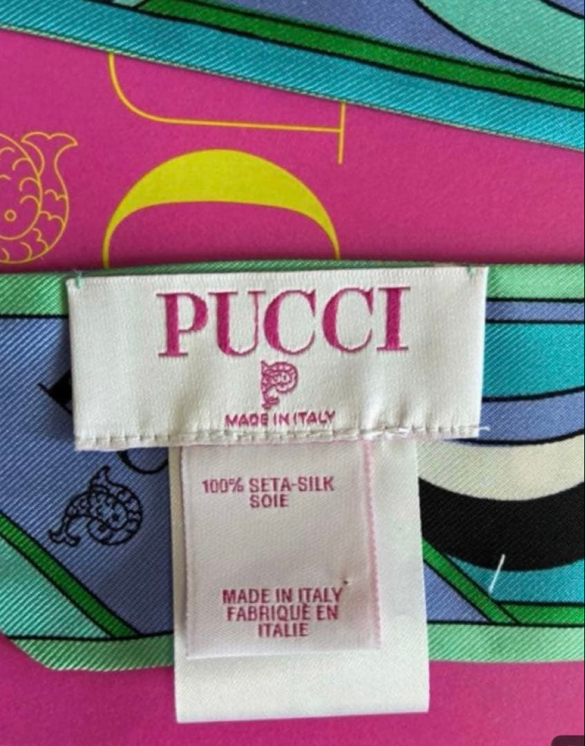 65%OFF❣️新品❣️PUCCIシルクツイル 【エミリオプッチ】バッグスカーフ