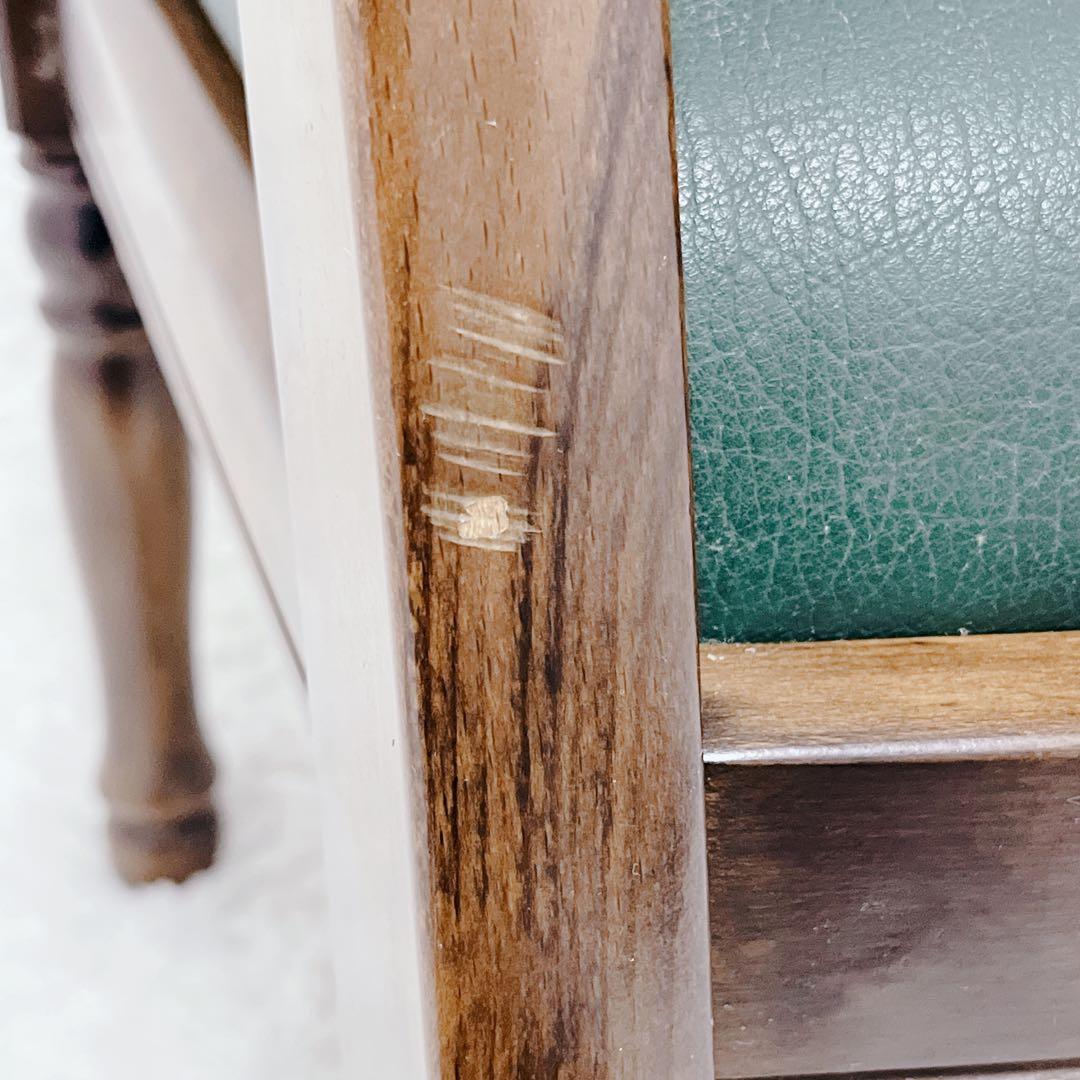 karimoku カリモク アームチェア レザー ミドリCC3600GK②