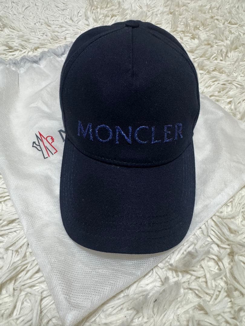 ⭐︎正規品⭐︎美品⭐︎MONCLER ネイビー ベースボールキャップ