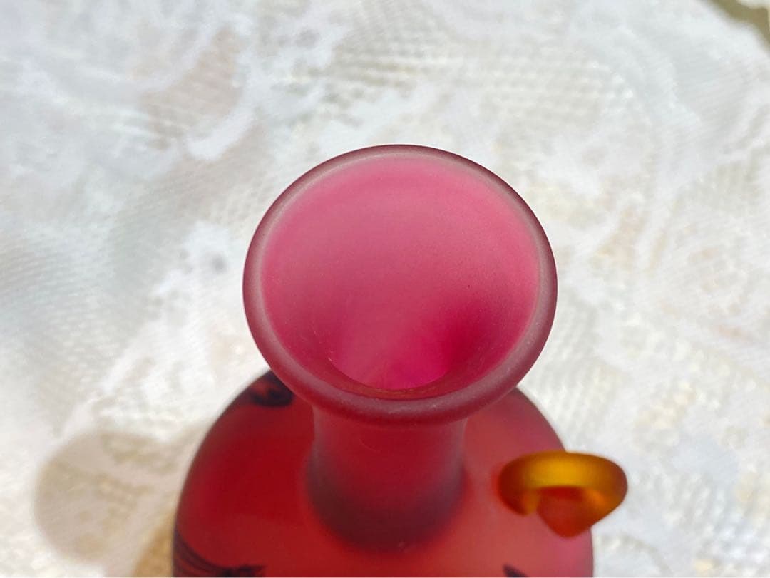 希少 一輪挿し 花瓶 大正ガラス