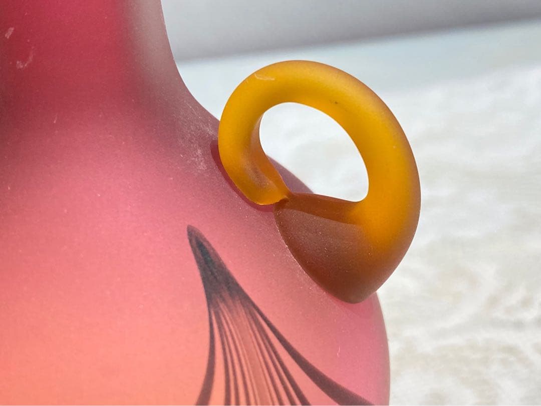 希少 一輪挿し 花瓶 大正ガラス