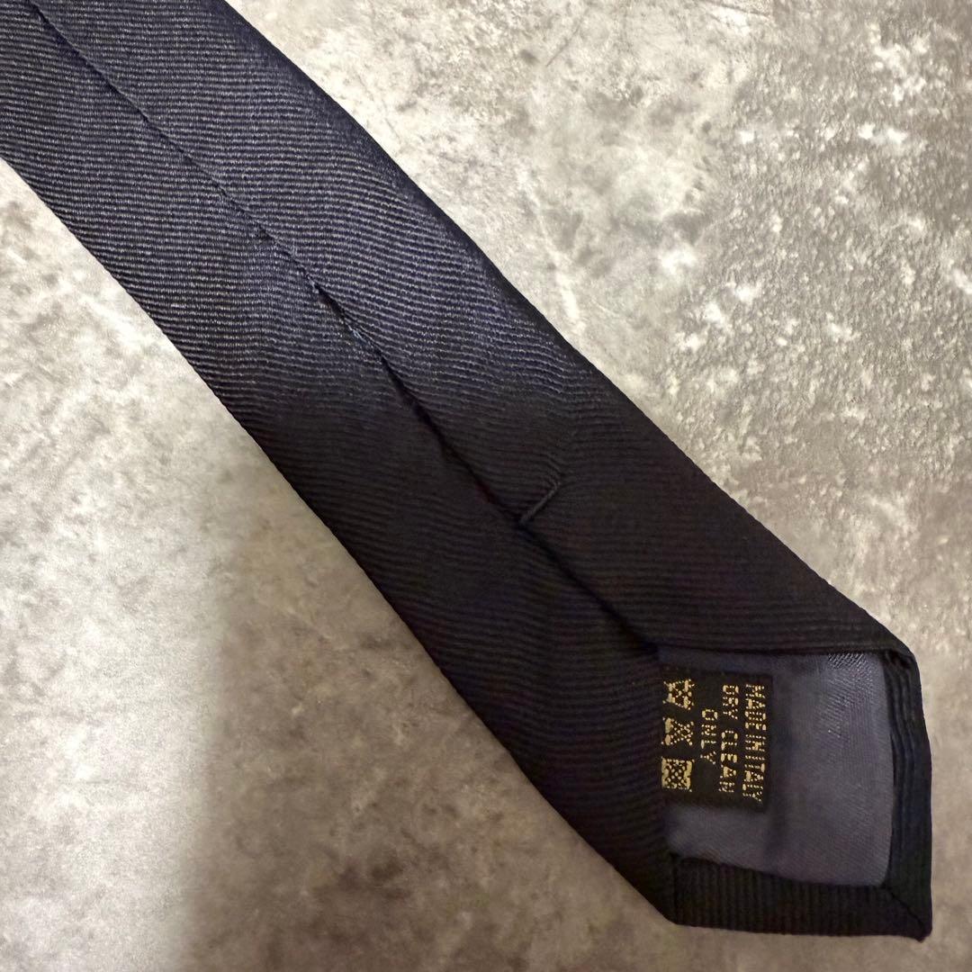 【✨極美品✨】Christian Dior ネクタイ ソリッド 無地 ブラック