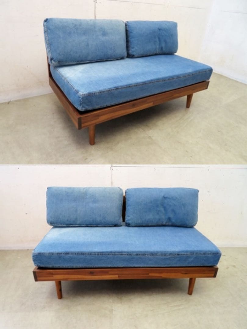 unico ウニコ SWELLAスウェラベンチアームレスソファ 二人掛け　単品