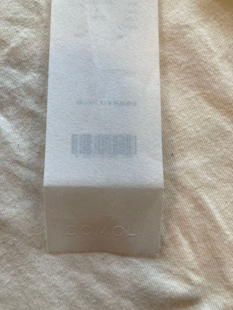 COMOLI フットボールTシャツsize3エクリュ　コモリ