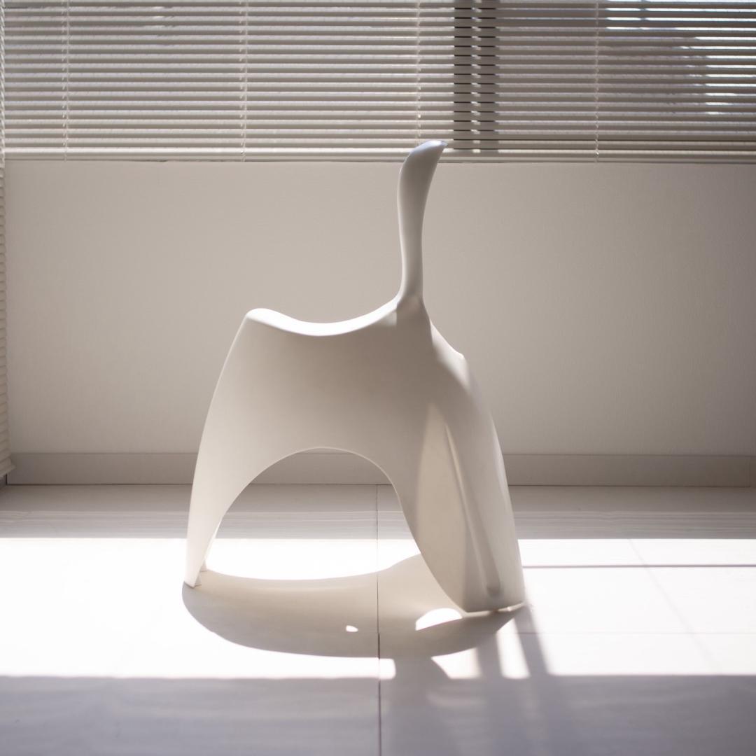 ぽよんとしたチェア ホワイト