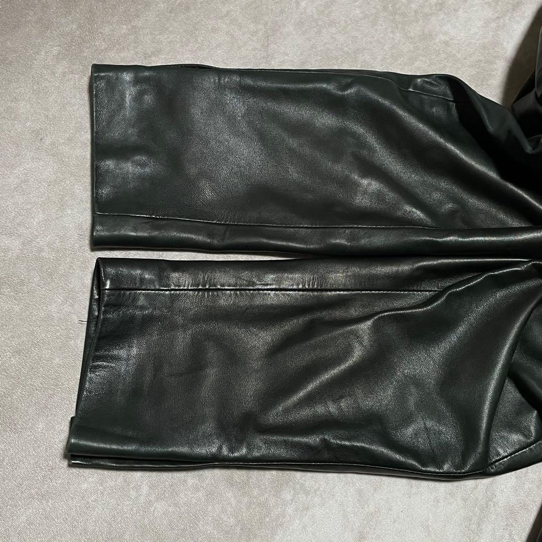 ルッフォ　RUFFO　レザー　テーラードジャケット　シングル　イタリア製　黒