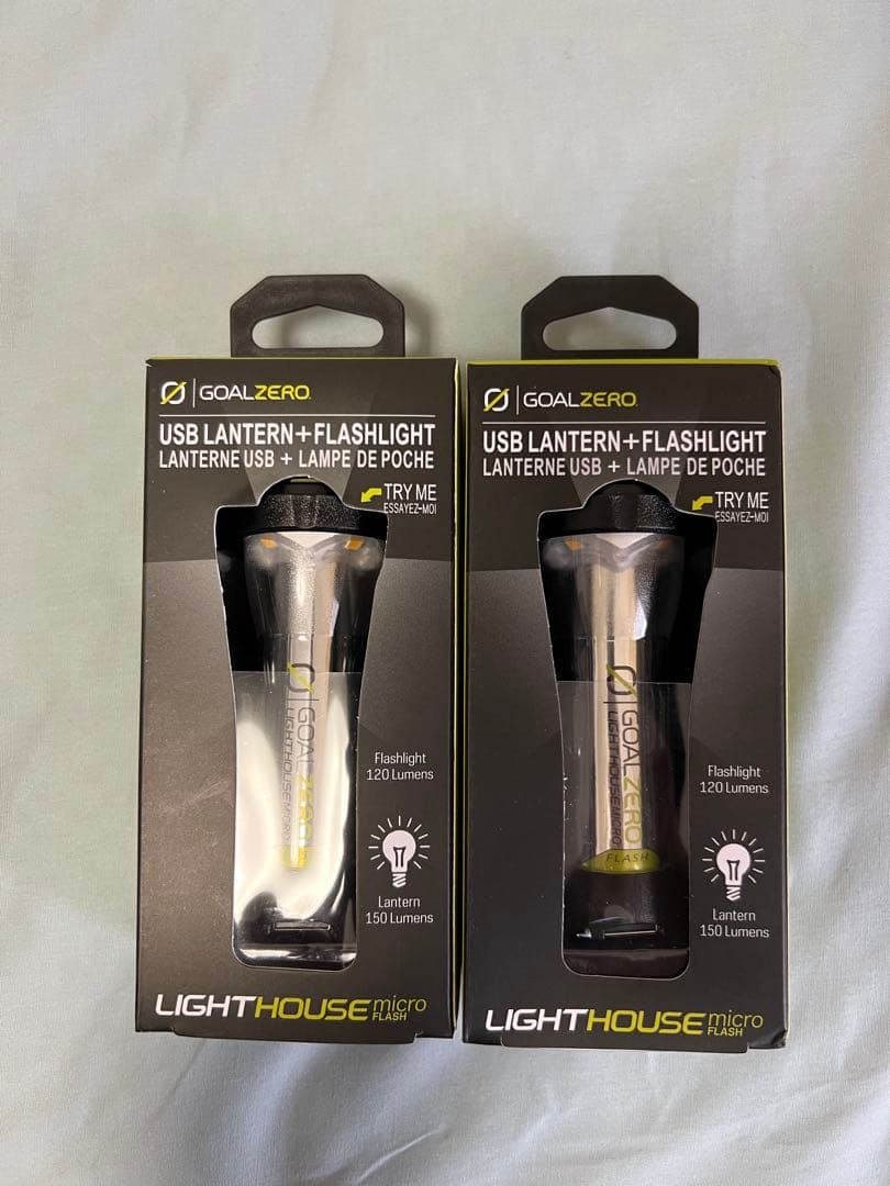 【新品未使用】ゴールゼロ　ライトハウスマイクロフラッシュ2個セット