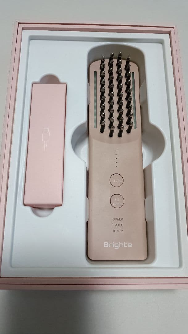 Brighte エレキブラシ 美顔器 ピンク