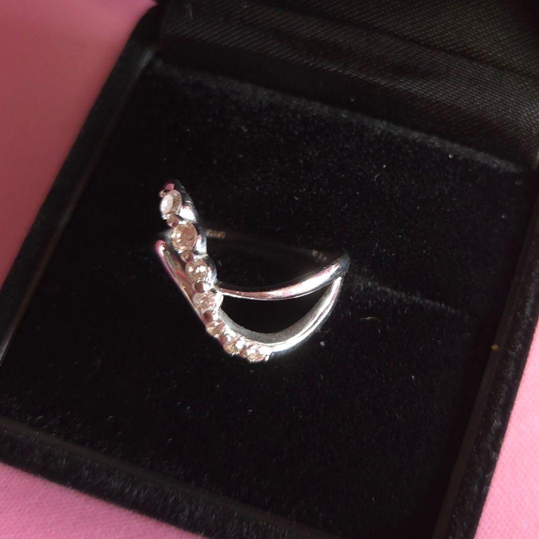 K18WGダイヤモンドリング