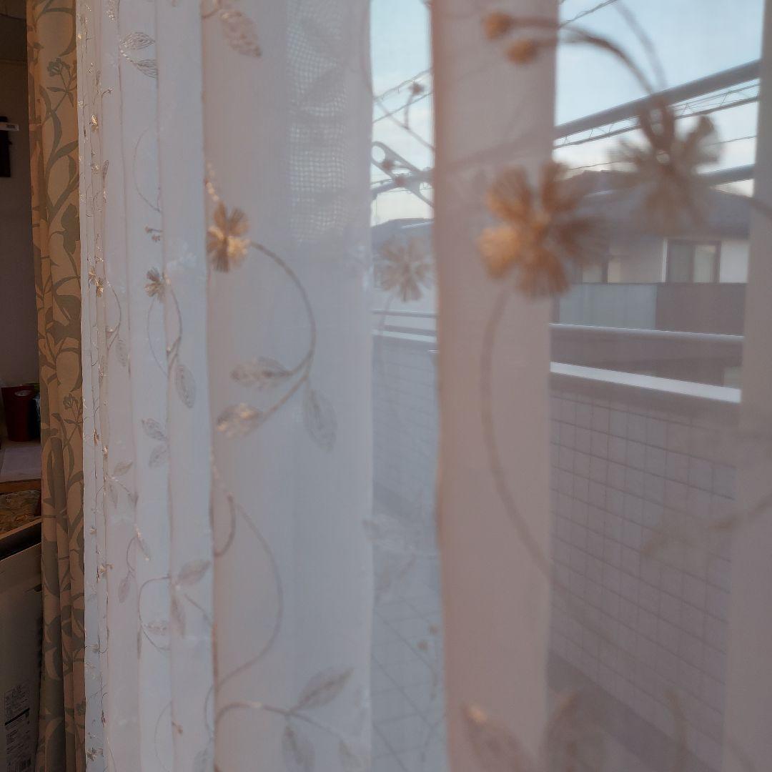 KEYUCAドレープカーテンとレースカーテンのセット