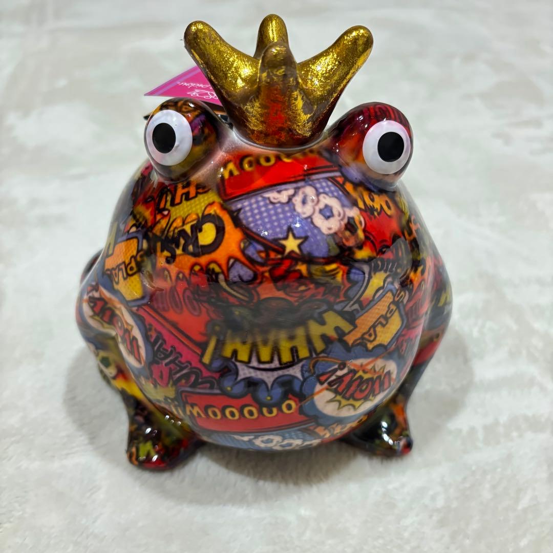 Pomme pidou ポンピドゥ カエル 置物 カラー違い2つセット