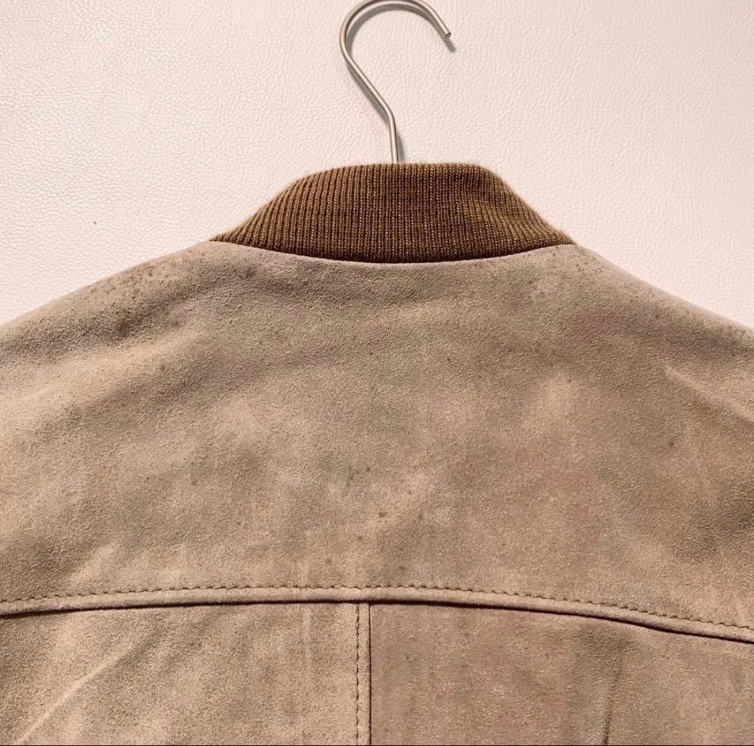 【こむちゃんまん】Schott 327 スエード ボンバージャケット