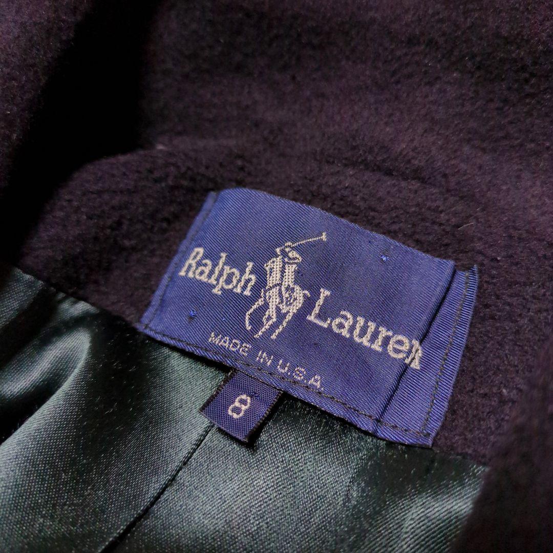 希少美品！ラルフローレン　カシミヤ混ダブルロングチェスターコート　L　USA製
