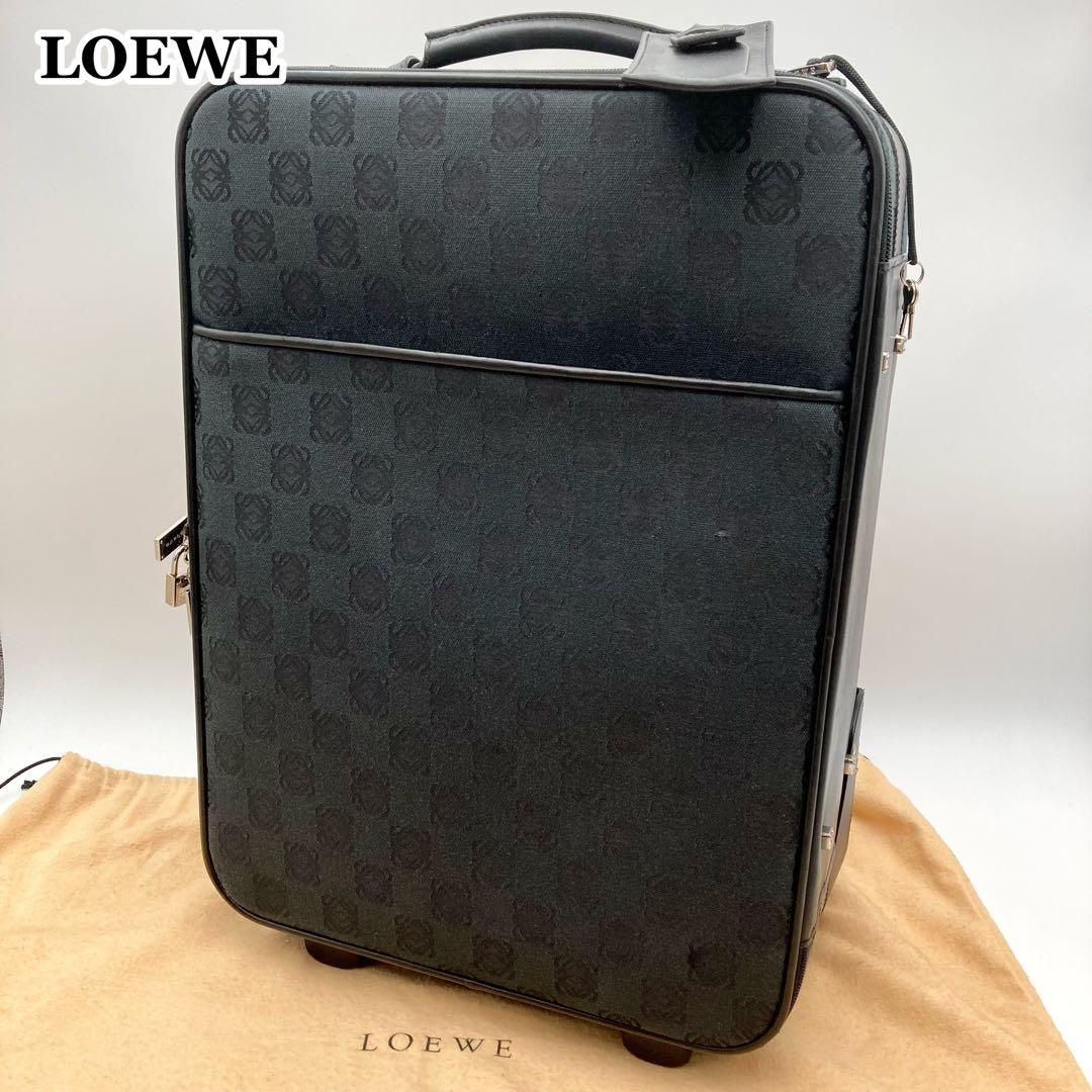 Karen✨LOEWE キャリーケース 旅行カバン 黒 アナグラム 大容量