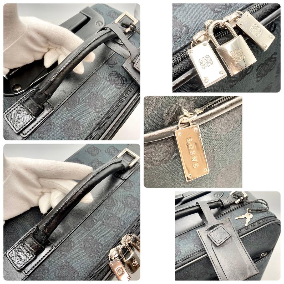 Karen✨LOEWE キャリーケース 旅行カバン 黒 アナグラム 大容量