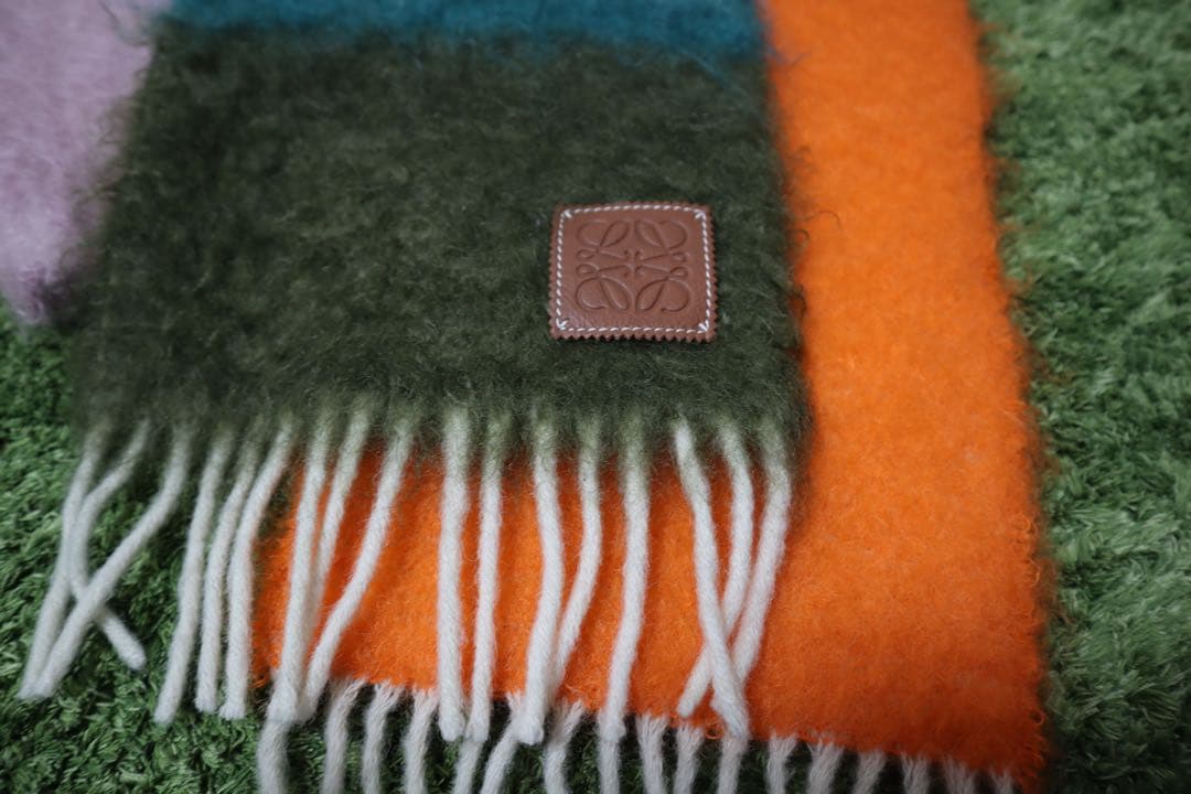 LOEWE モヘヤ　マフラー　モヘア　ロエベ さストール　スカーフ　メンズ