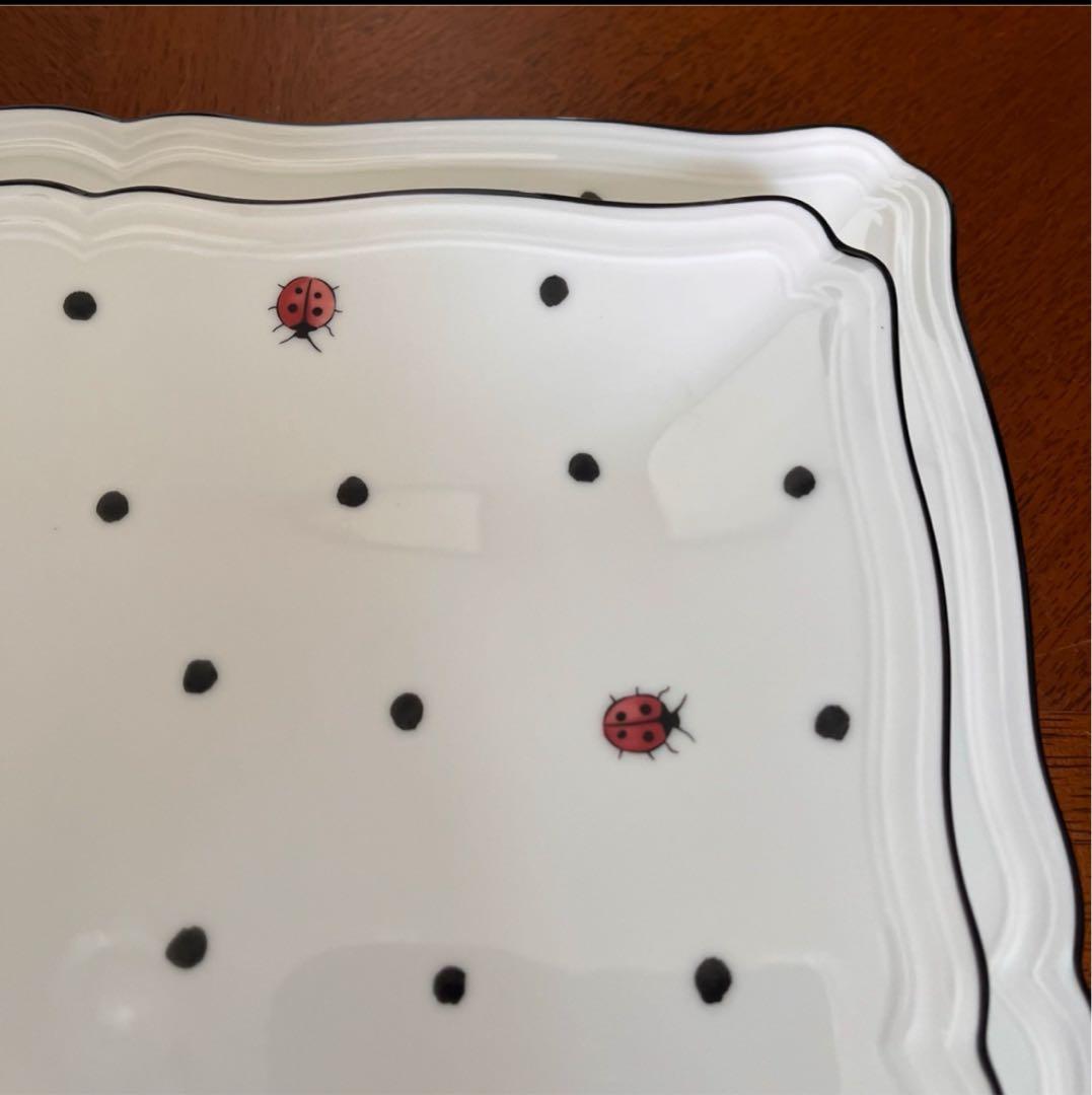 【美品】リチャードジノリ★イタリアンポア★スクエアプレート　2枚