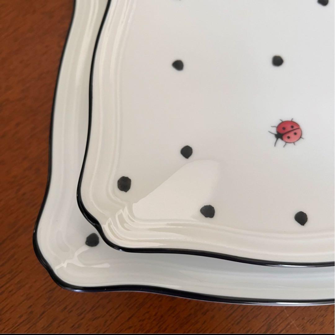 【美品】リチャードジノリ★イタリアンポア★スクエアプレート　2枚